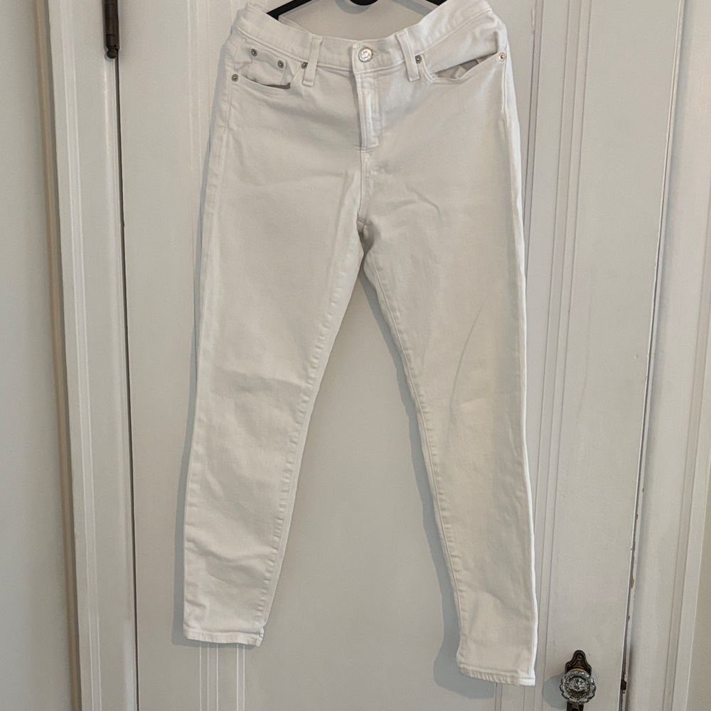 J. Crew Women's White Toothpick Jeans